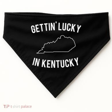 Gettin Lucky In Kentucky USA-Made Doggie Bandana