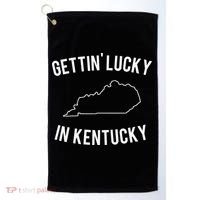 Gettin Lucky In Kentucky Golf Towel thumb 0