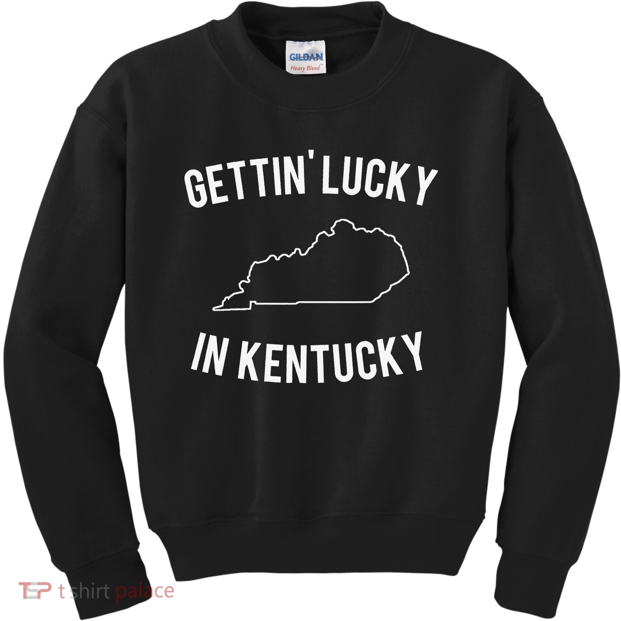 Gettin Lucky In Kentucky Kids Sweatshirt