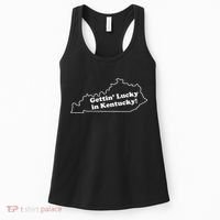 Gettin Lucky In Kentucky Cool Lucky In Kentucky Women's Tank Top thumb 0
