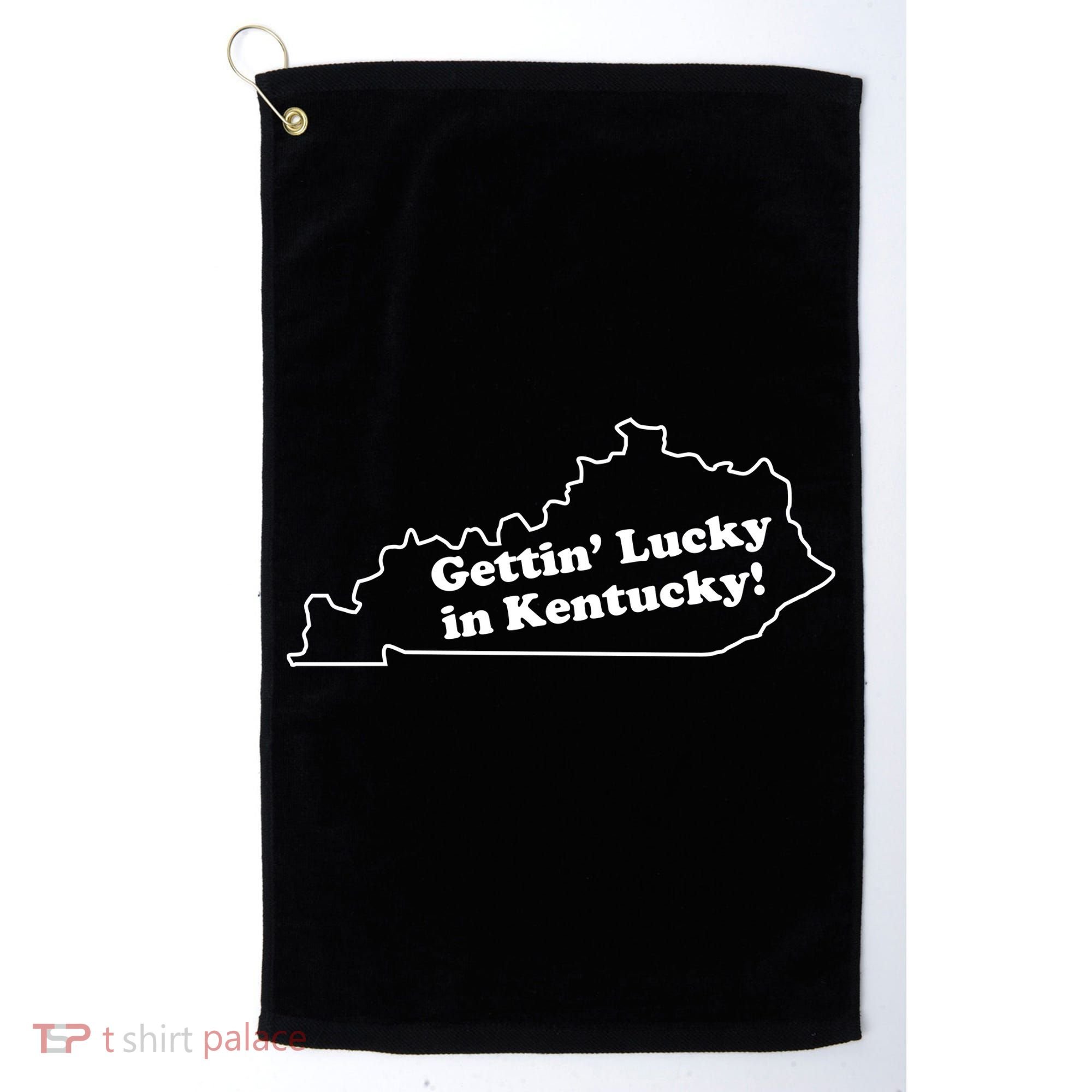 Gettin Lucky In Kentucky Cool Lucky In Kentucky Golf Towel