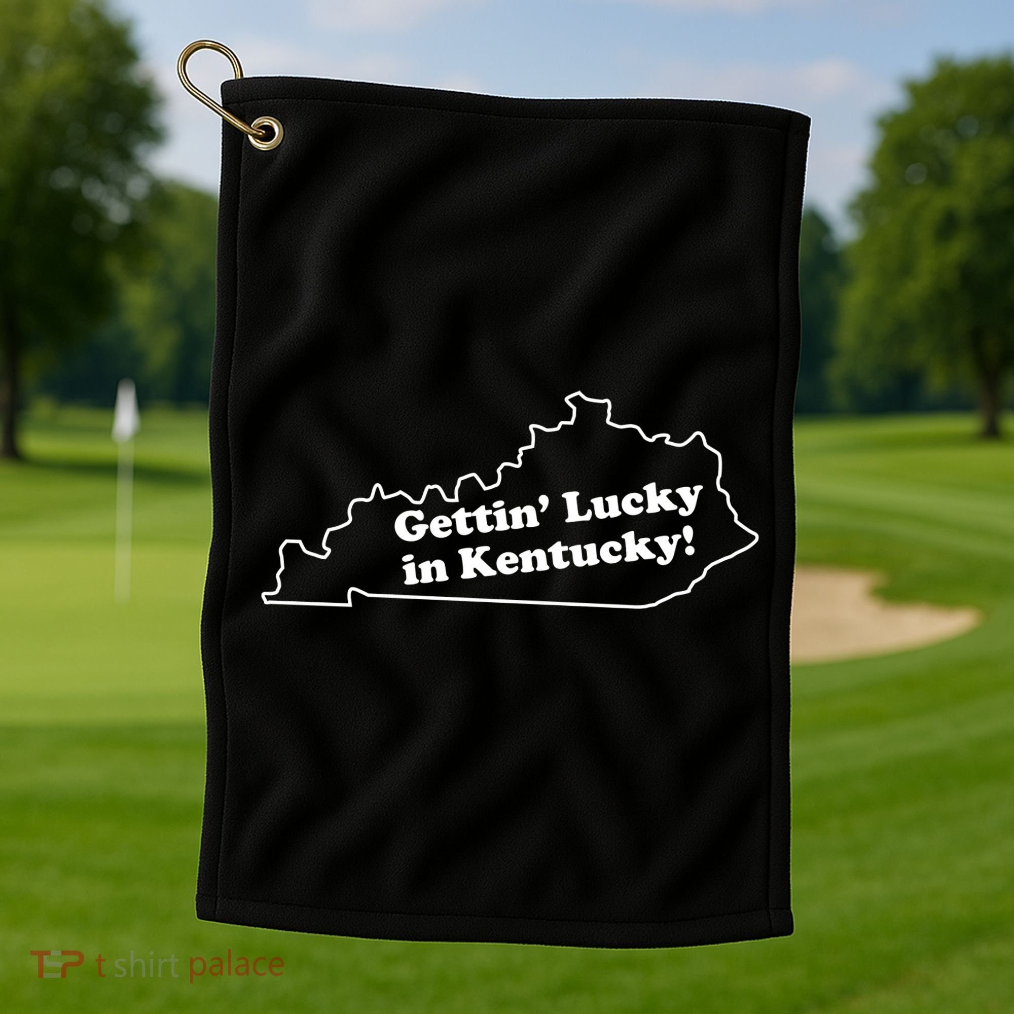 Gettin Lucky In Kentucky Cool Lucky In Kentucky Golf Towel