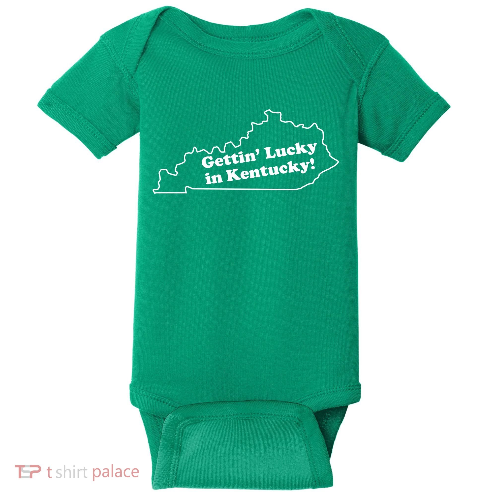 Gettin Lucky In Kentucky Cool Lucky In Kentucky Baby Bodysuit