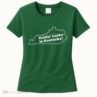 Gettin Lucky In Kentucky Cool Lucky In Kentucky Women's T-Shirt thumb 0