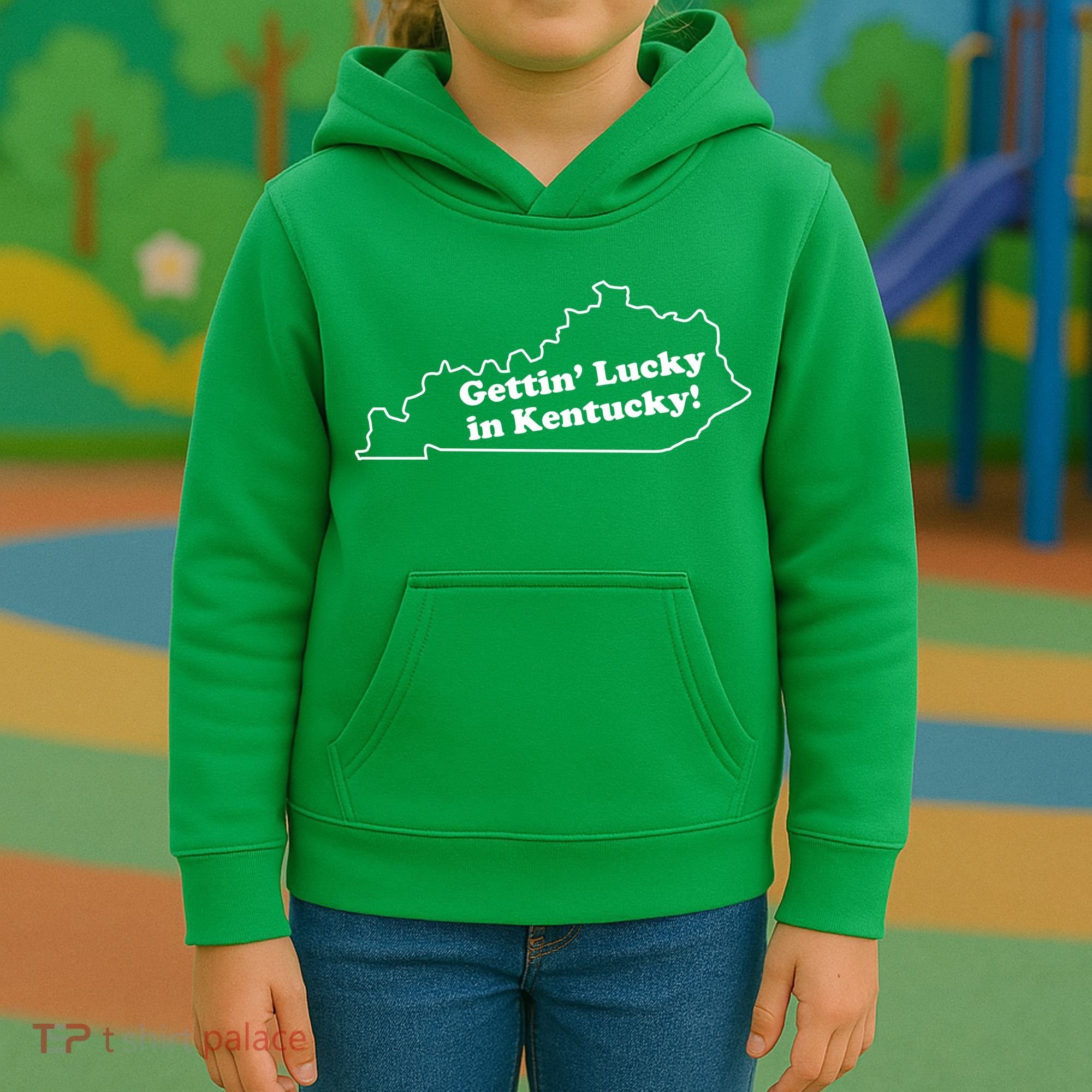Gettin Lucky In Kentucky Cool Lucky In Kentucky Kids Hoodie