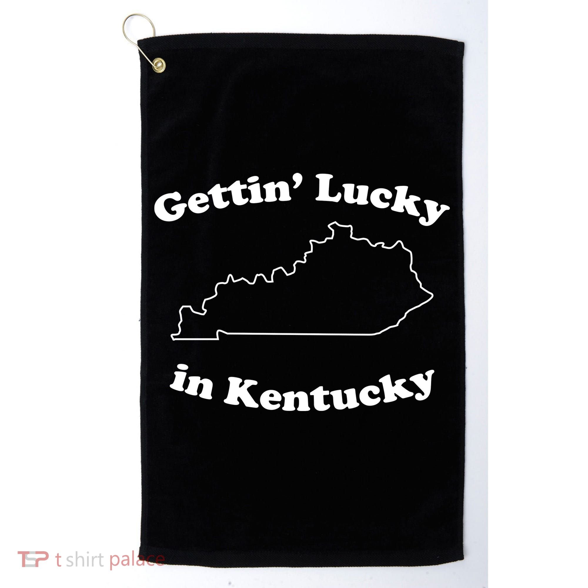 Gettin Lucky In Kentucky Cool Lucky In Kentucky Golf Towel