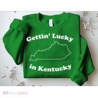 Gettin Lucky In Kentucky Cool Lucky In Kentucky Sweatshirt thumb 2