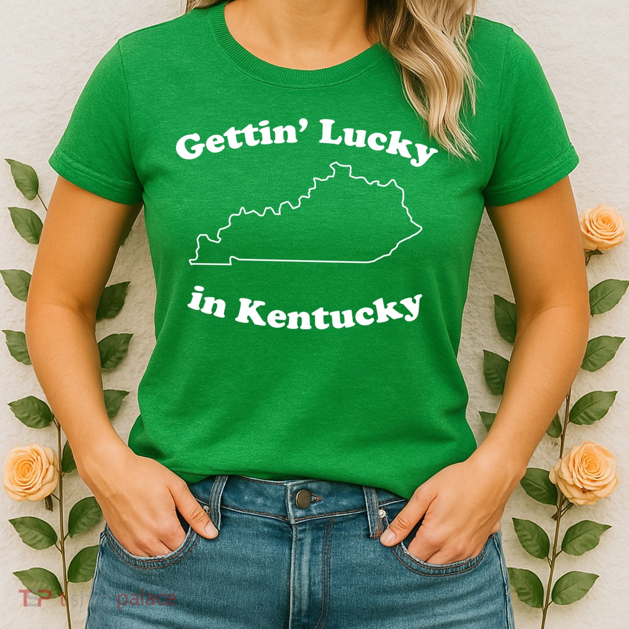 Gettin Lucky In Kentucky Cool Lucky In Kentucky Women's T-Shirt