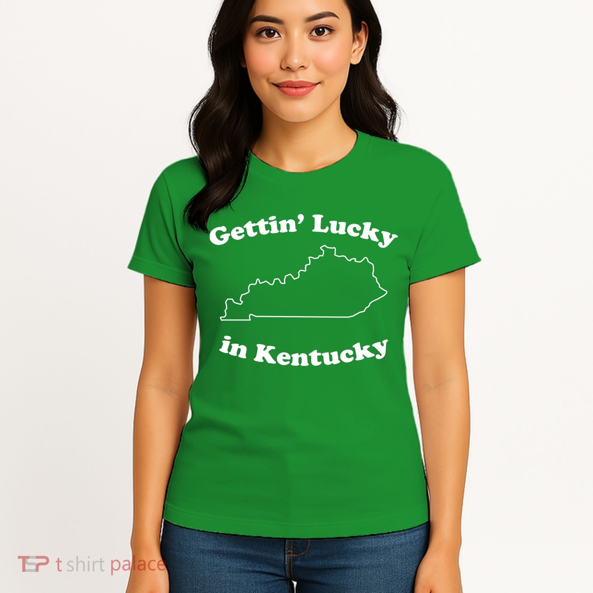 Gettin Lucky In Kentucky Cool Lucky In Kentucky Women's T-Shirt