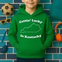Gettin Lucky In Kentucky Cool Lucky In Kentucky Kids Hoodie thumb 2