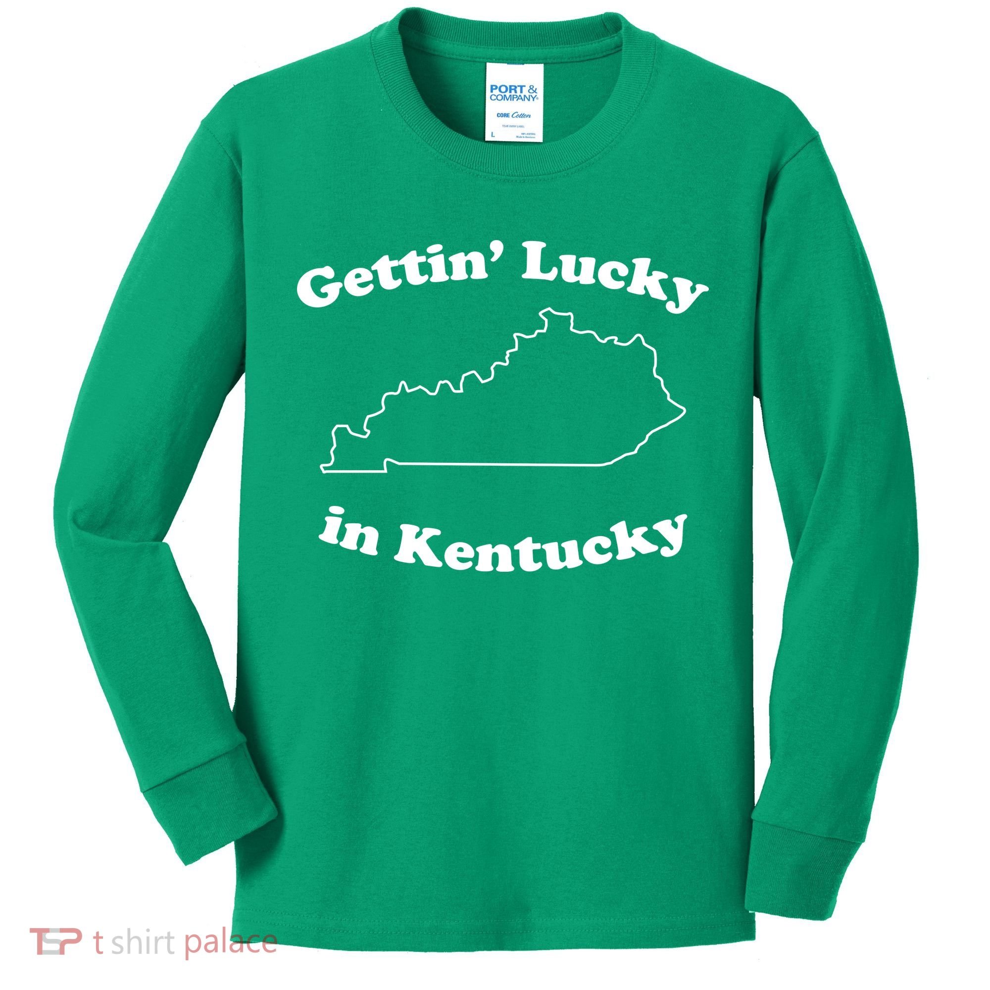 Gettin Lucky In Kentucky Cool Lucky In Kentucky Kids Long Sleeve Shirt