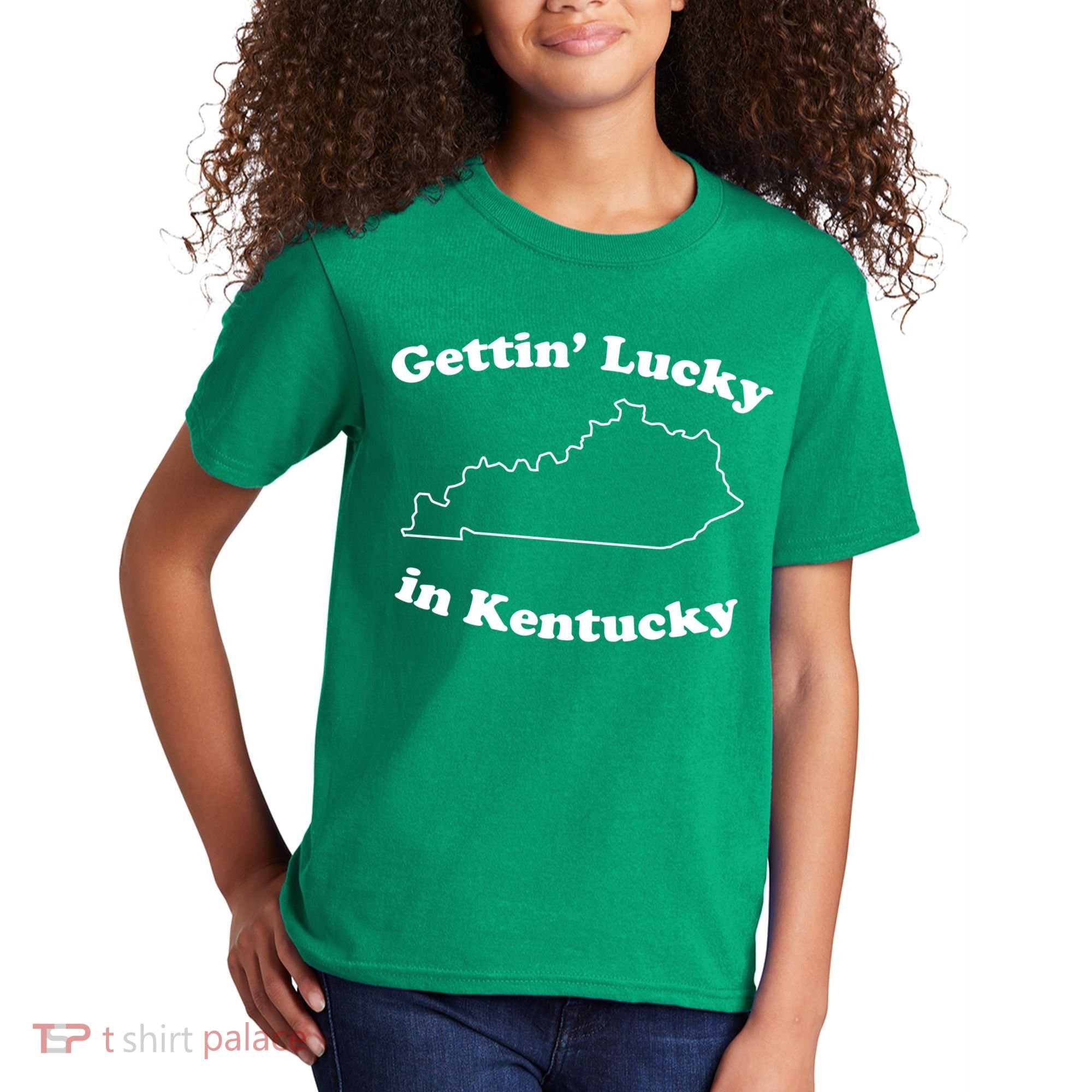 Gettin Lucky In Kentucky Cool Lucky In Kentucky Kids T-Shirt