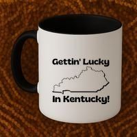 Gettin Lucky In Kentucky Coffee Mug thumb 2