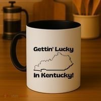 Gettin Lucky In Kentucky Coffee Mug thumb 4