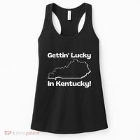 Gettin Lucky In Kentucky Women's Tank Top thumb 0