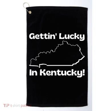Gettin Lucky In Kentucky Golf Towel