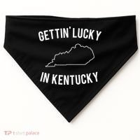 Gettin Lucky In Kentucky USA-Made Doggie Bandana thumb 0