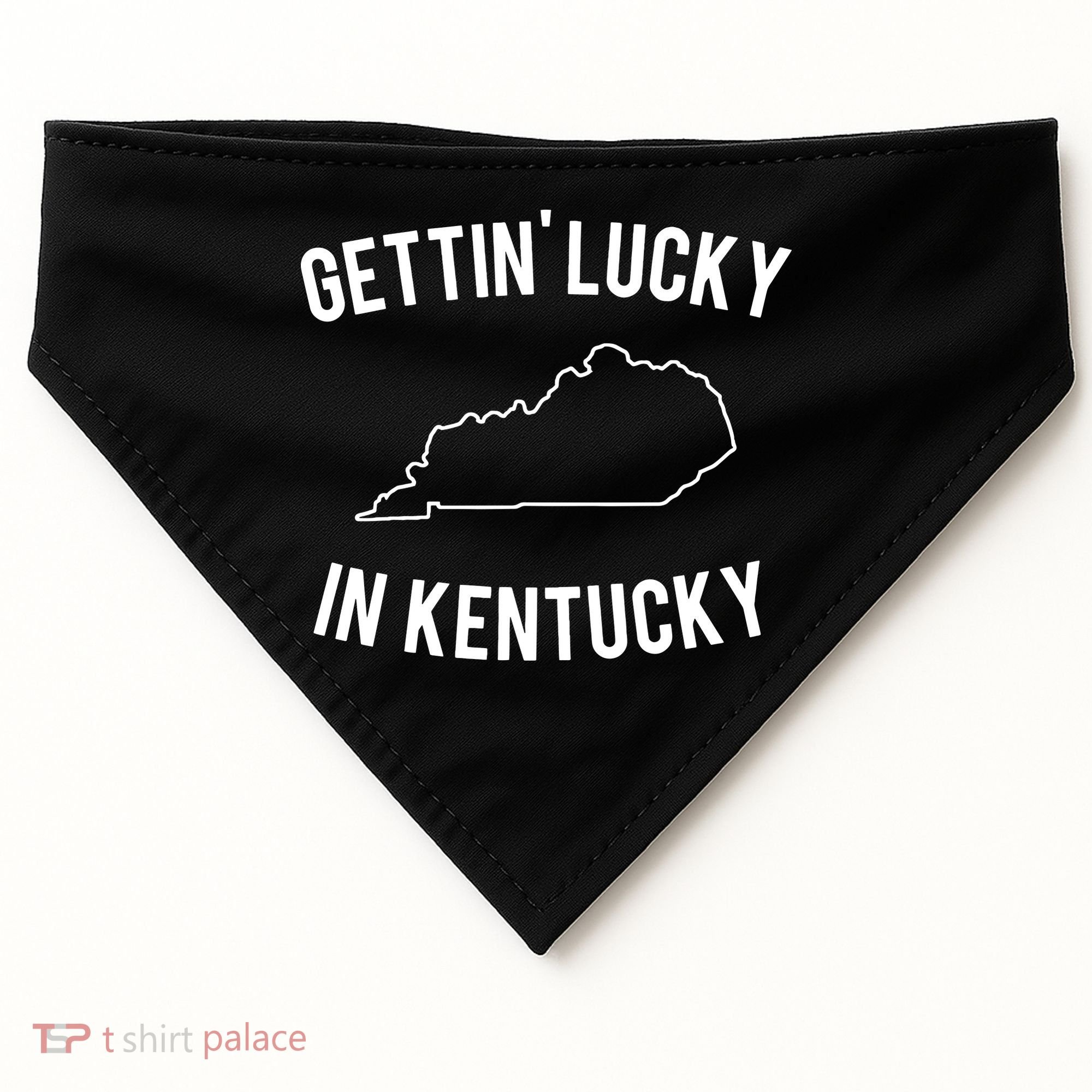 Gettin Lucky In Kentucky USA-Made Doggie Bandana