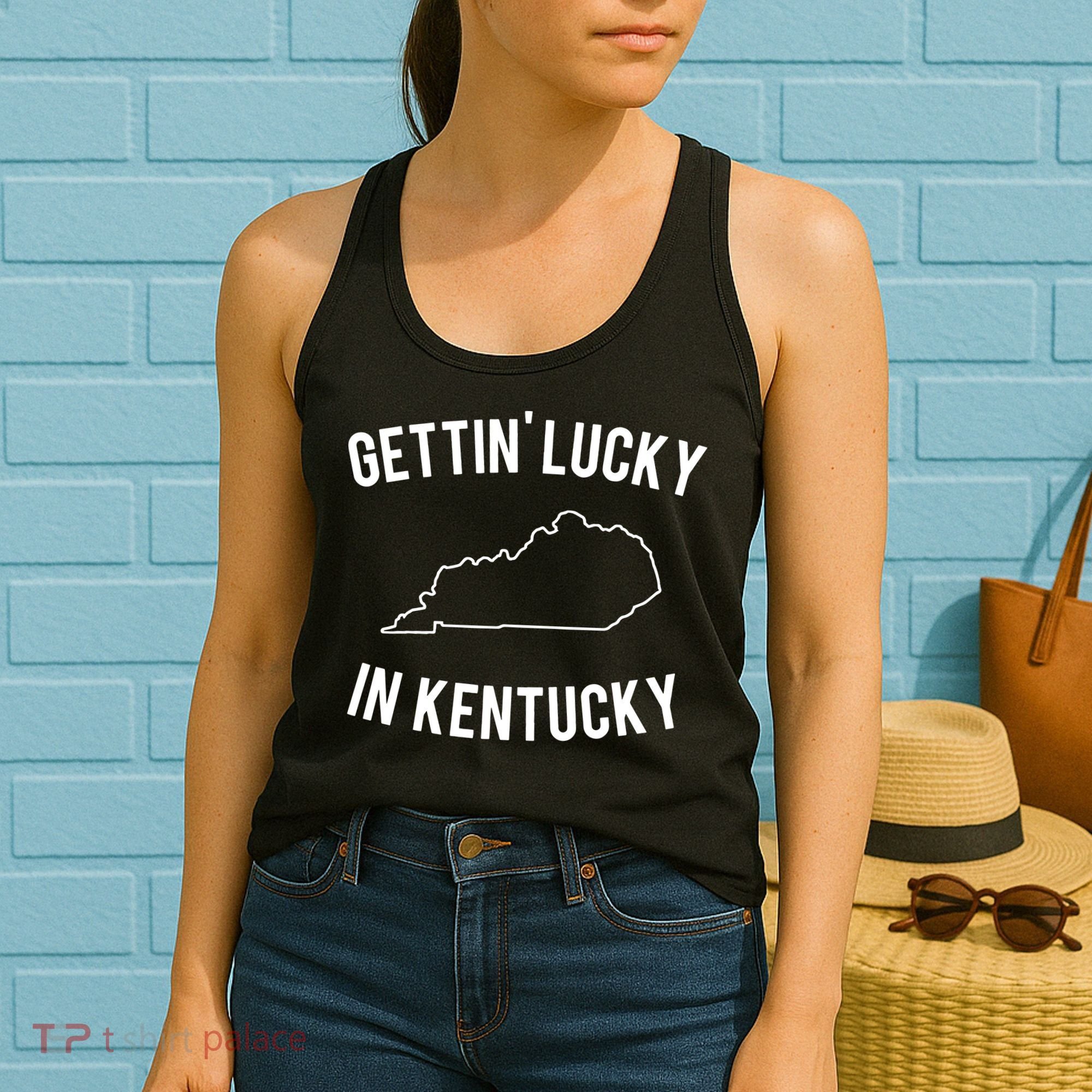Gettin Lucky In Kentucky Women's Tank Top