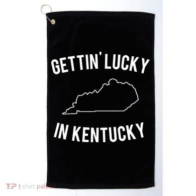 Gettin Lucky In Kentucky Golf Towel