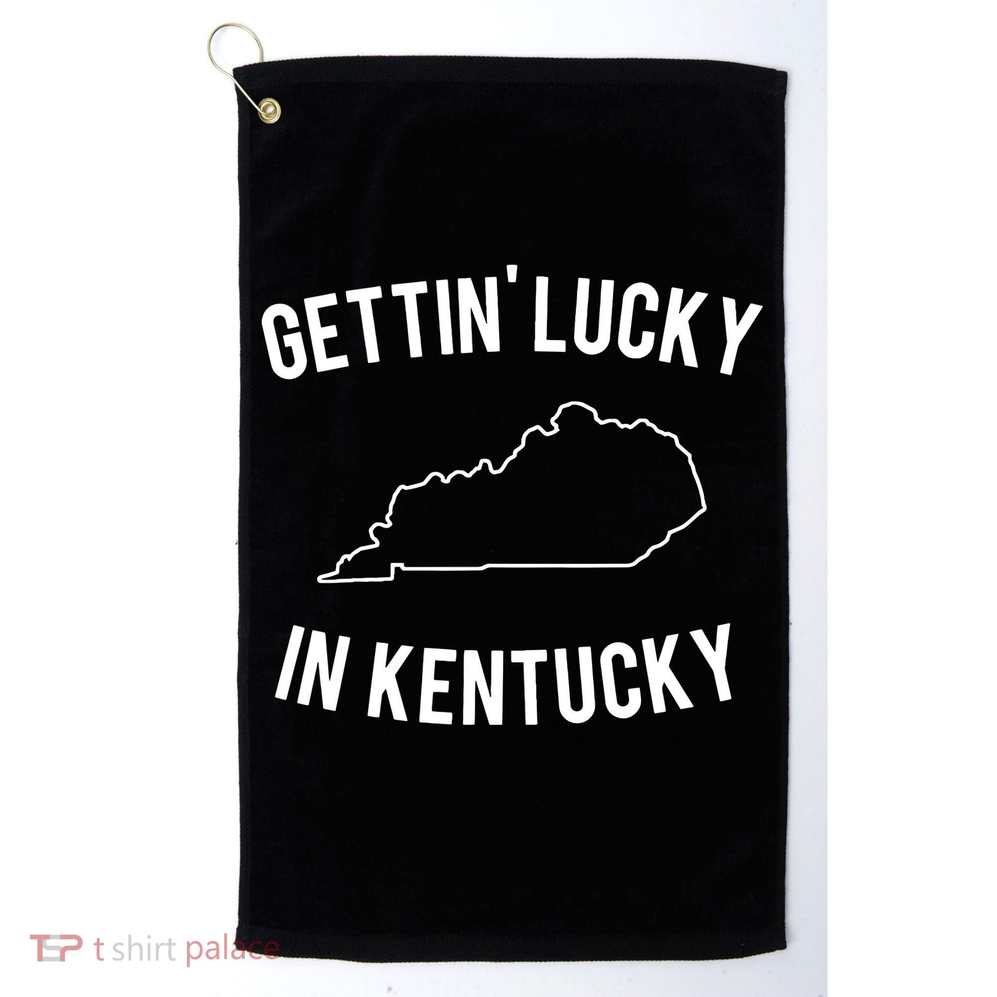 Gettin Lucky In Kentucky Golf Towel