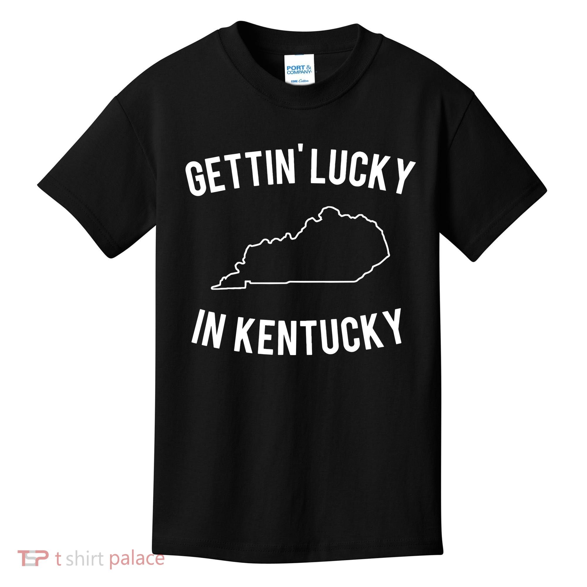 Gettin Lucky In Kentucky Kids T-Shirt