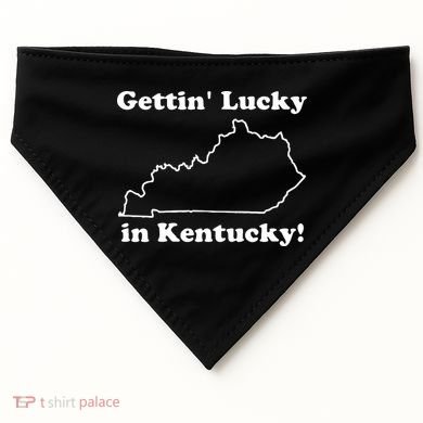 Gettin Lucky In Kentucky USA-Made Doggie Bandana