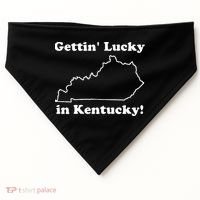 Gettin Lucky In Kentucky USA-Made Doggie Bandana thumb 0