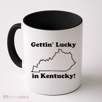 Gettin Lucky In Kentucky Coffee Mug thumb 0