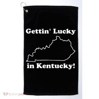 Gettin Lucky In Kentucky Golf Towel