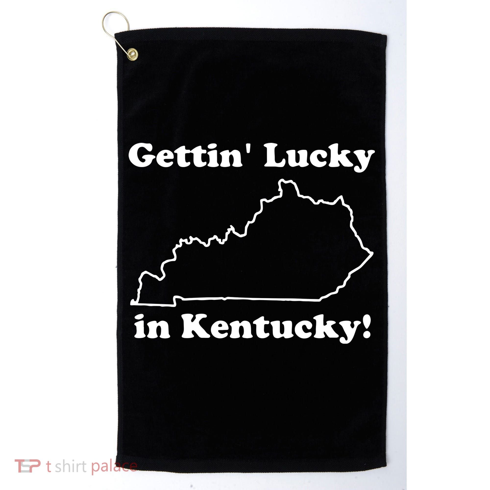 Gettin Lucky In Kentucky Golf Towel