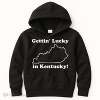 Gettin Lucky In Kentucky Kids Hoodie thumb 0