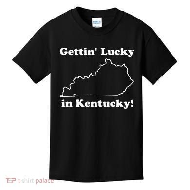 Gettin Lucky In Kentucky Kids T-Shirt