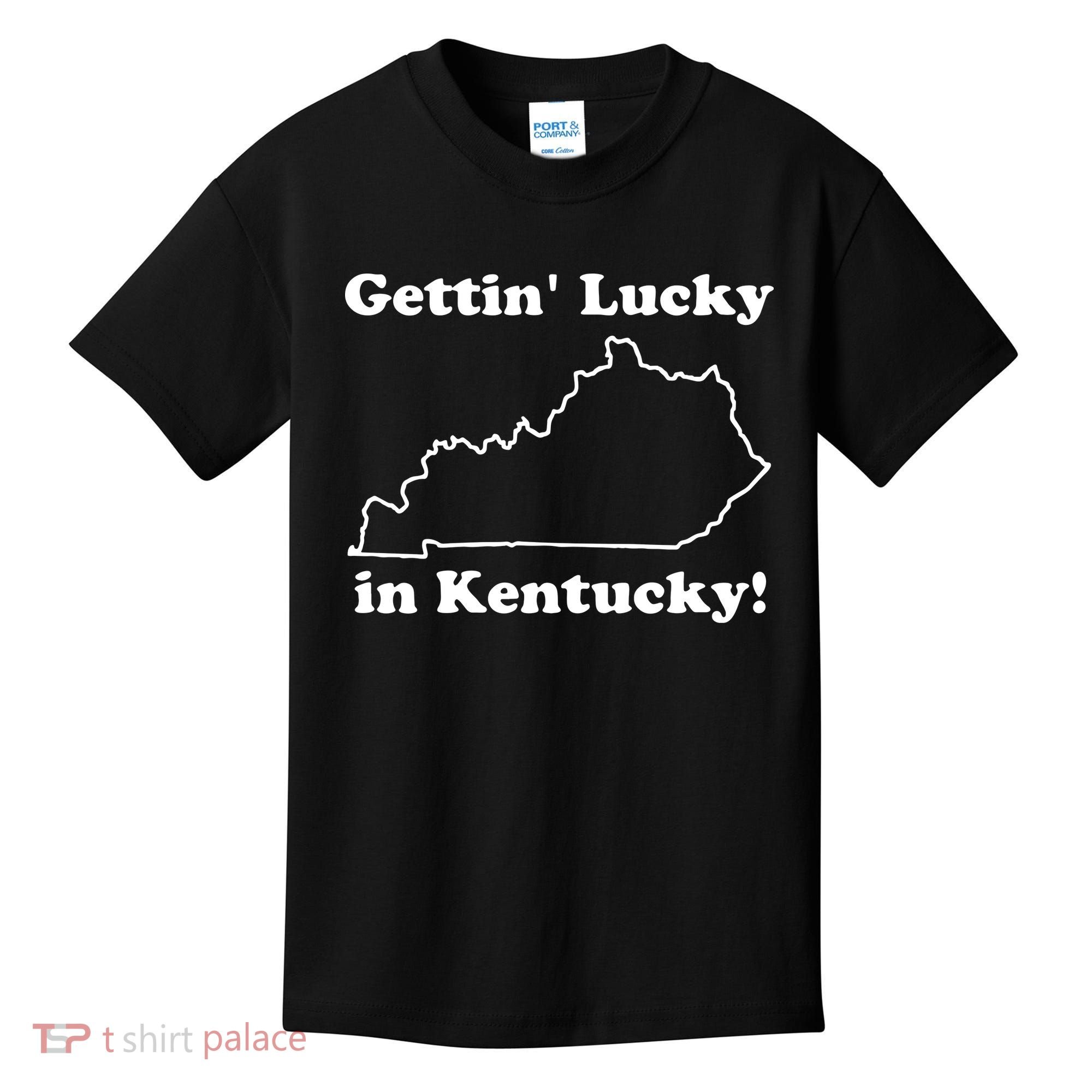 Gettin Lucky In Kentucky Kids T-Shirt