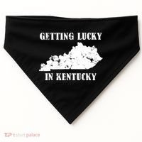 Getting Lucky In Kentucky Distressed Kentucky USA-Made Doggie Bandana thumb 0