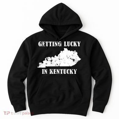 Getting Lucky In Kentucky Distressed Kentucky Hoodie