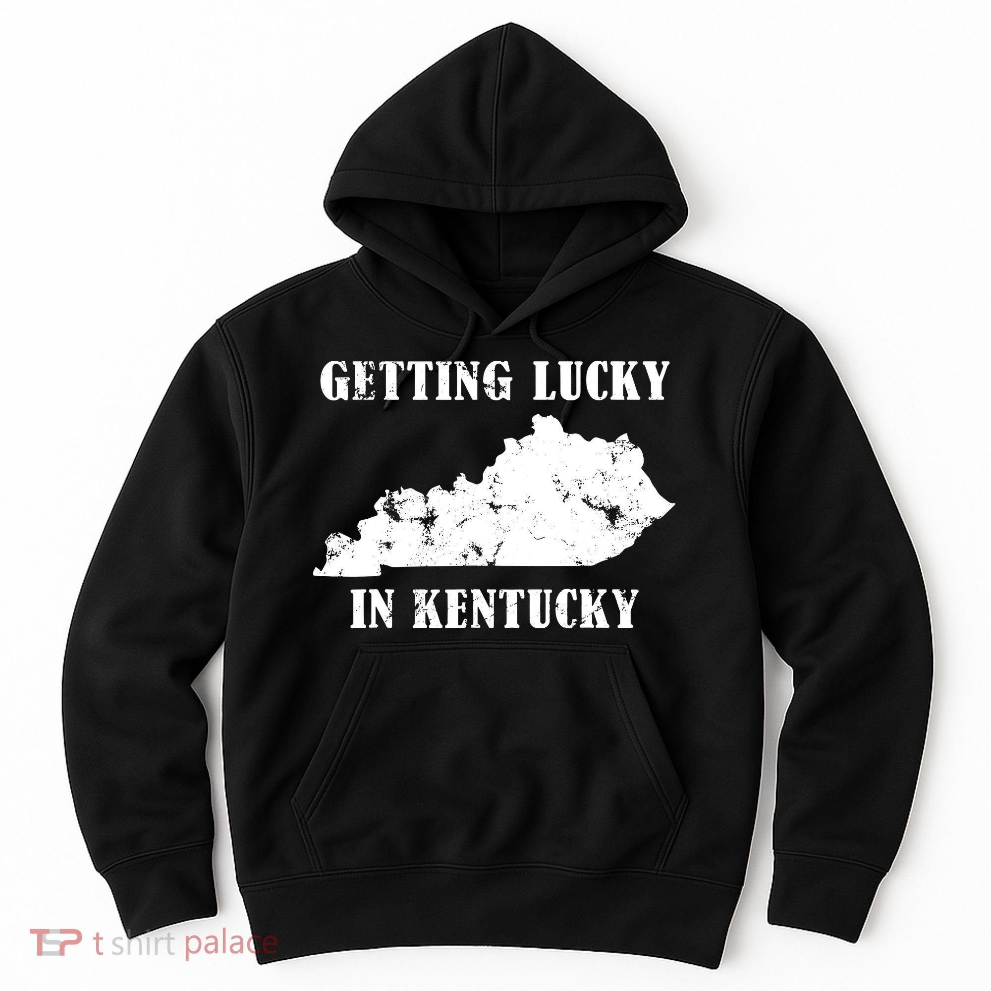 Getting Lucky In Kentucky Distressed Kentucky Hoodie