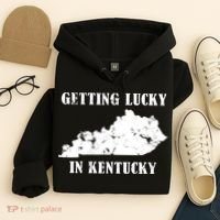 Getting Lucky In Kentucky Distressed Kentucky Hoodie thumb 4