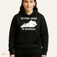 Getting Lucky In Kentucky Distressed Kentucky Hoodie thumb 5