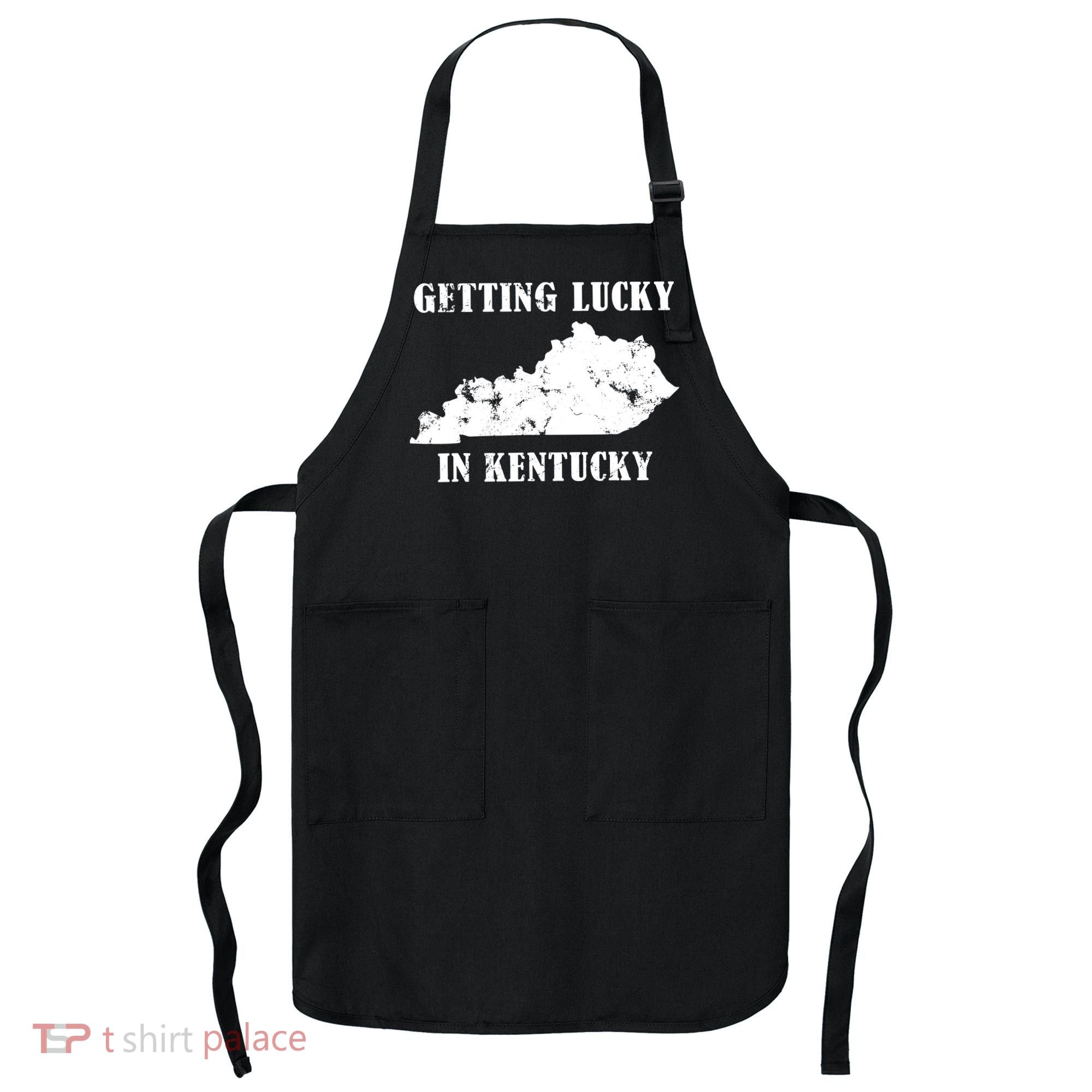 Getting Lucky In Kentucky Distressed Kentucky Apron