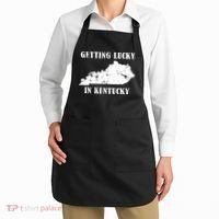 Getting Lucky In Kentucky Distressed Kentucky Apron thumb 2