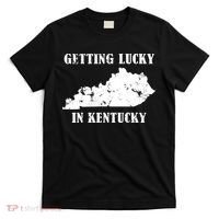Getting Lucky In Kentucky Distressed Kentucky T-Shirt thumb 0