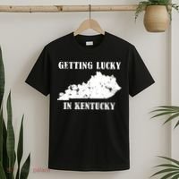 Getting Lucky In Kentucky Distressed Kentucky T-Shirt thumb 2