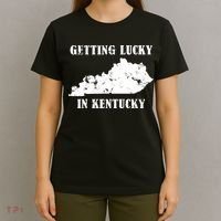 Getting Lucky In Kentucky Distressed Kentucky T-Shirt thumb 4