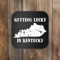 Getting Lucky In Kentucky Distressed Kentucky Coaster thumb 0