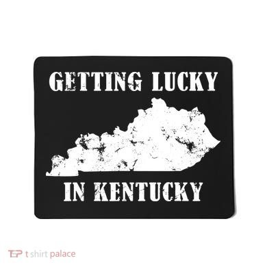 Getting Lucky In Kentucky Distressed Kentucky Mousepad
