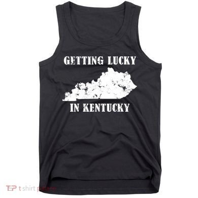 Getting Lucky In Kentucky Distressed Kentucky Tank Top