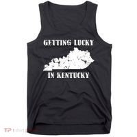 Getting Lucky In Kentucky Distressed Kentucky Tank Top thumb 0