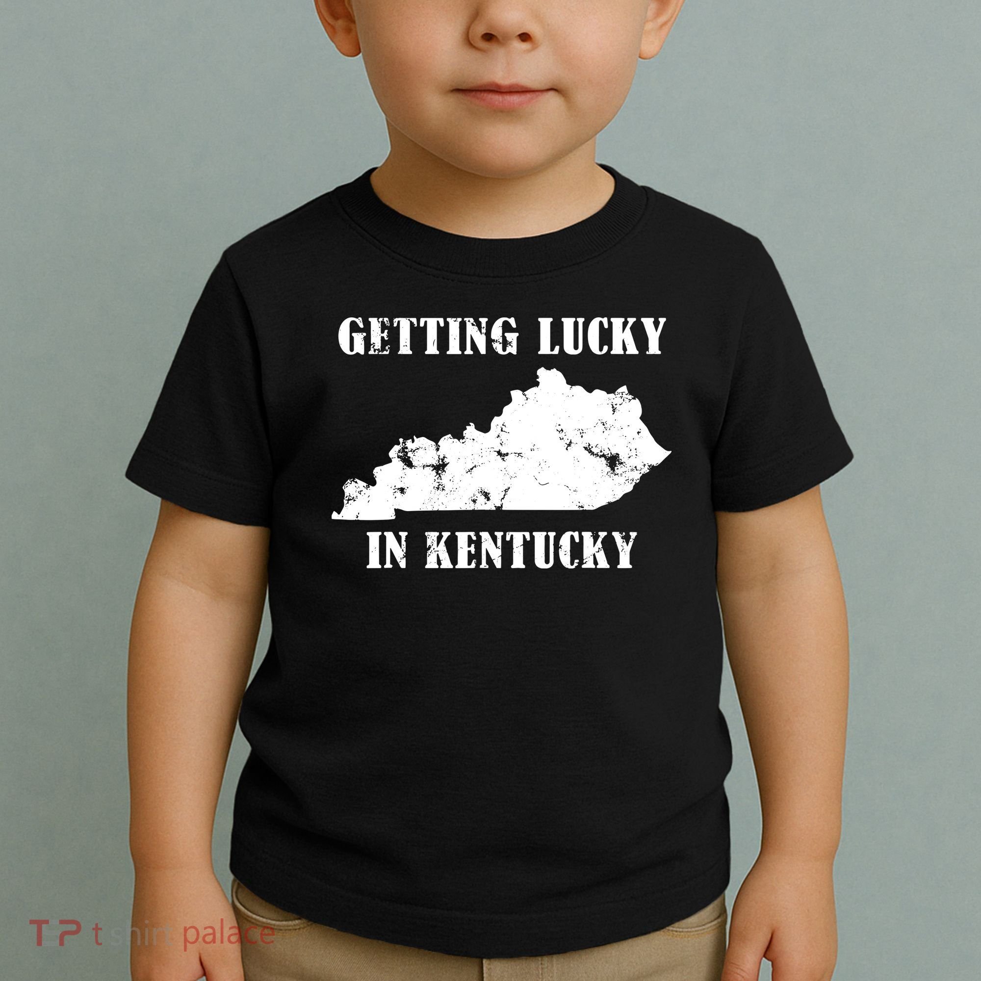 Getting Lucky In Kentucky Distressed Kentucky Toddler T-Shirt