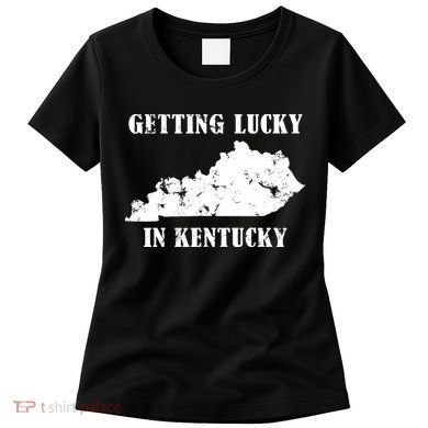 Getting Lucky In Kentucky Distressed Kentucky Women's T-Shirt
